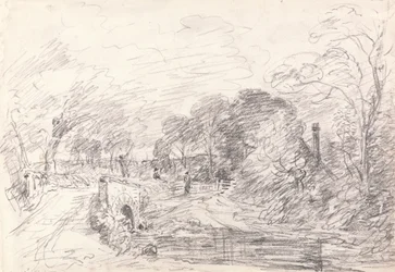 Un pont près de Salisbury Court, peut-être Milford Bridge